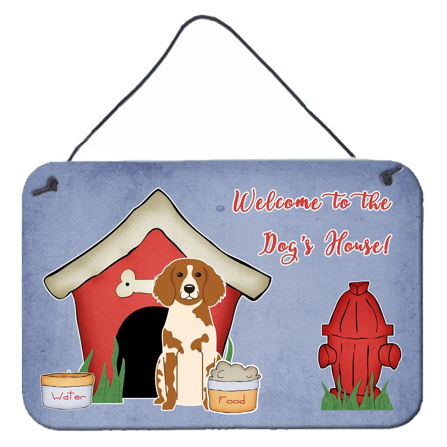 Dog House Collection Brittany Spaniel Wall or Door Hanging Prints