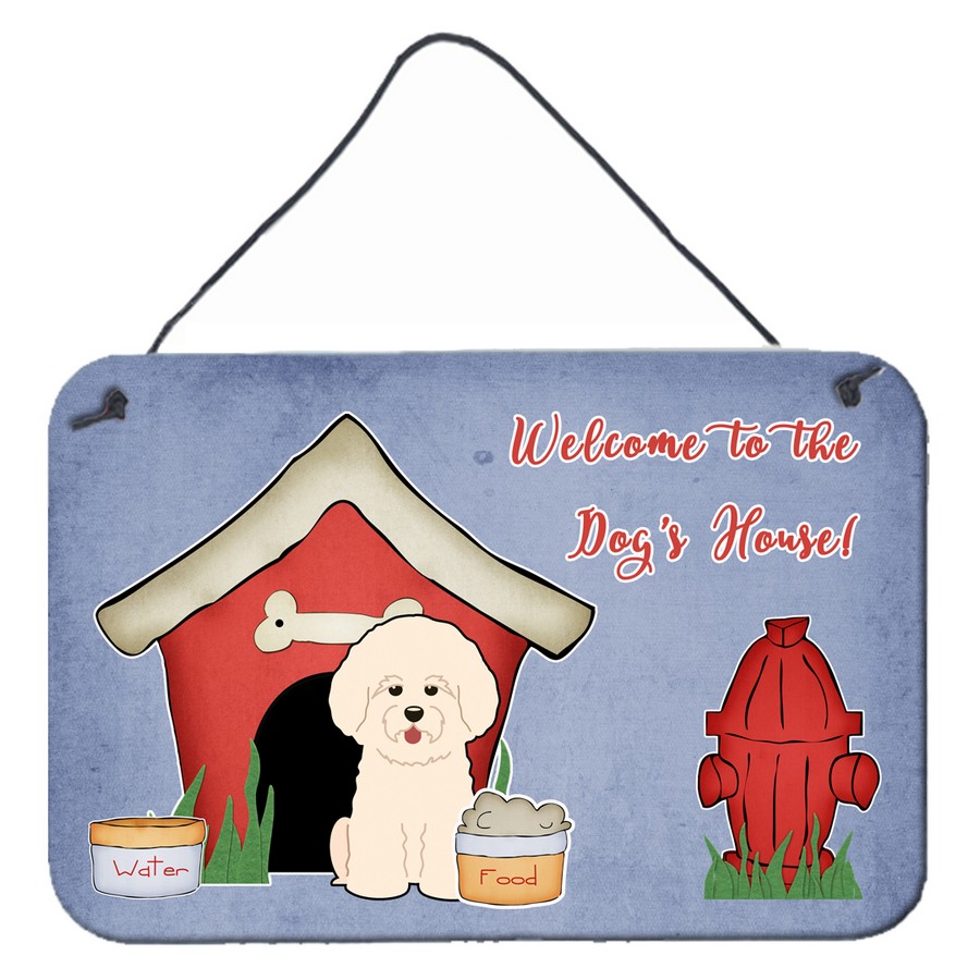Dog House Collection Bichon Frise Wall or Door Hanging Prints