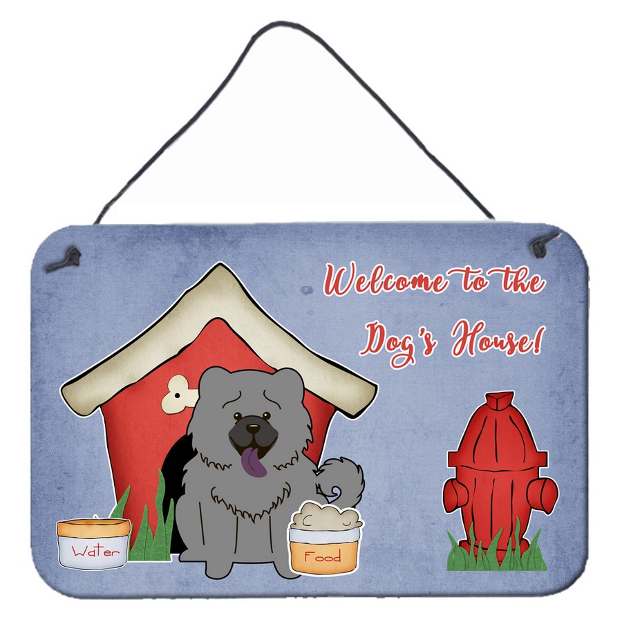 Dog House Collection Chow Chow Blue Wall or Door Hanging Prints