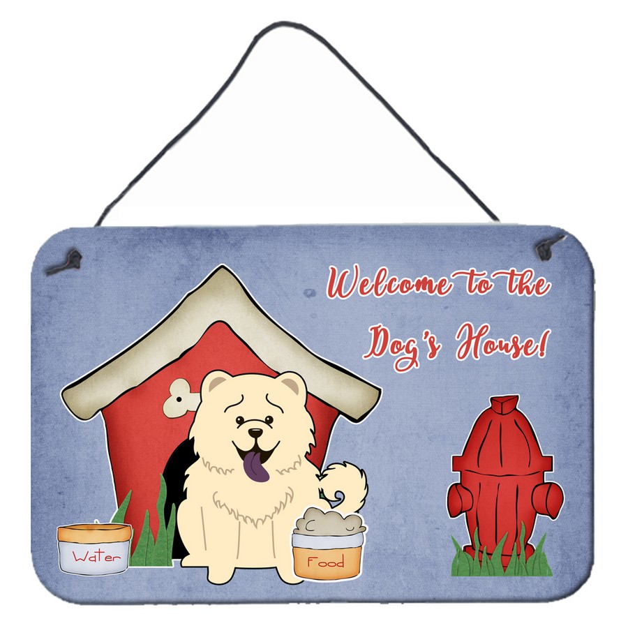 Dog House Collection Chow Chow White Wall or Door Hanging Prints