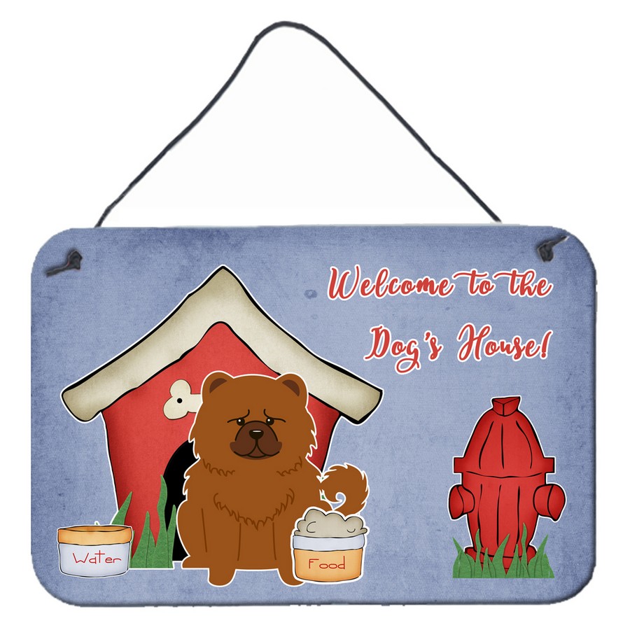 Dog House Collection Chow Chow Red Wall or Door Hanging Prints