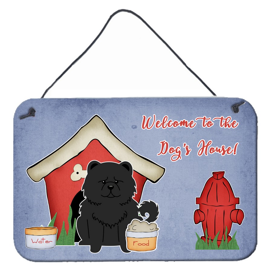 Dog House Collection Chow Chow Black Wall or Door Hanging Prints