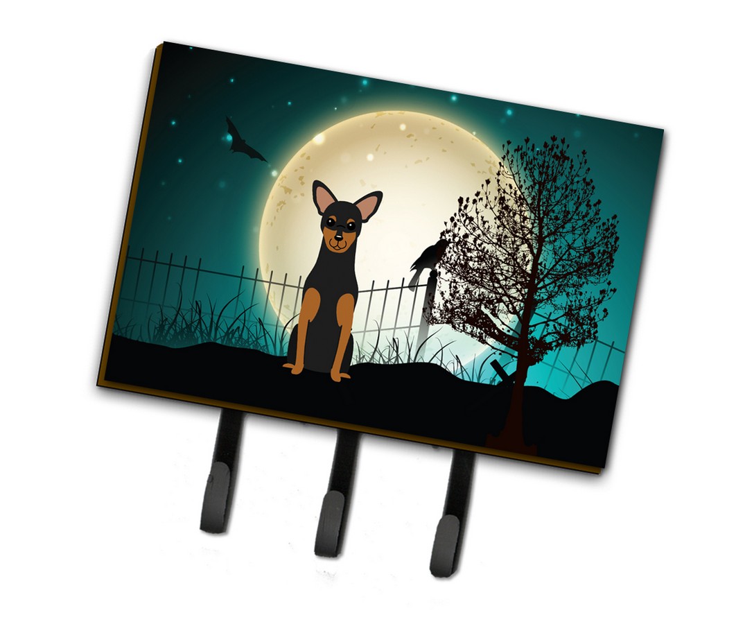 Halloween Scary Manchester Terrier Leash or Key Holder