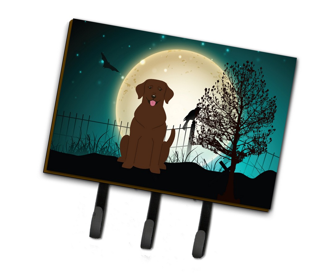 Halloween Scary Chocolate Labrador Leash or Key Holder