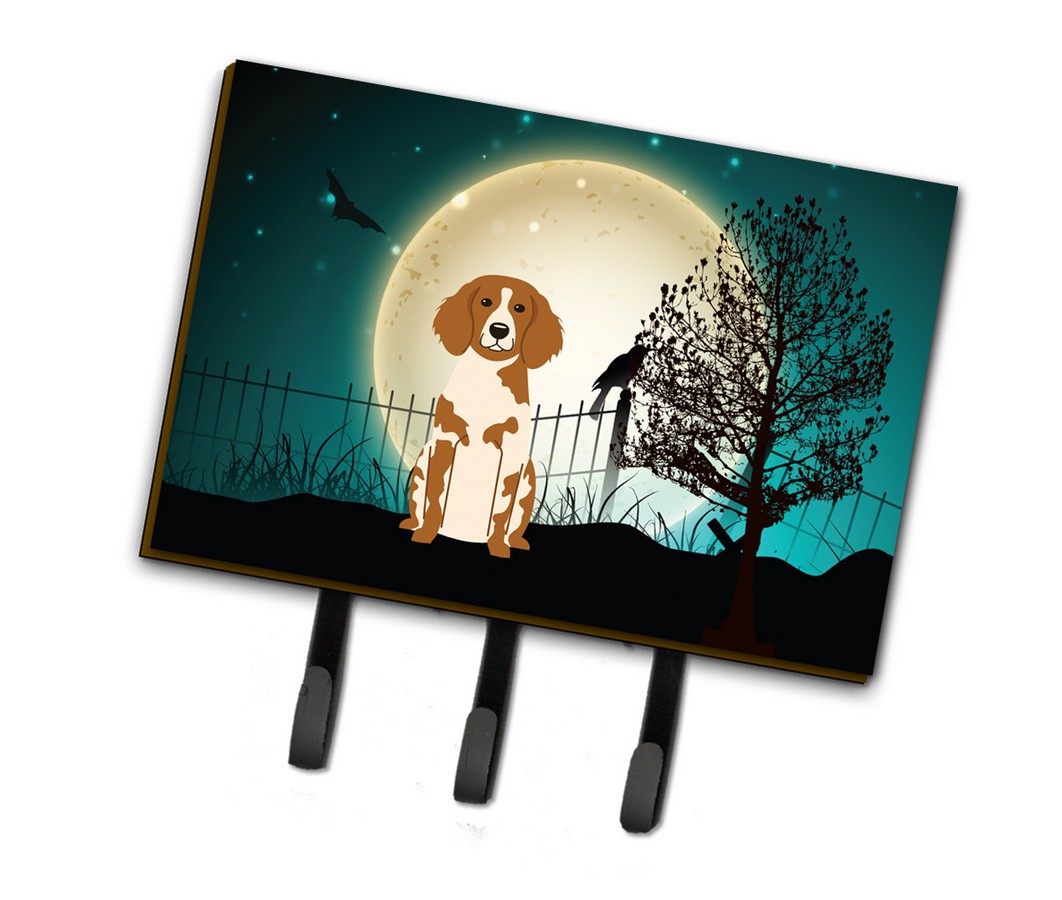 Halloween Scary Brittany Spaniel Leash or Key Holder