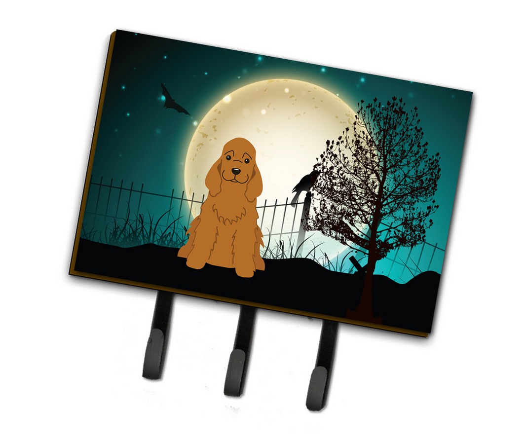 BB2285TH68 Halloween Scary Cocker Spaniel Red Leash or Key Holder