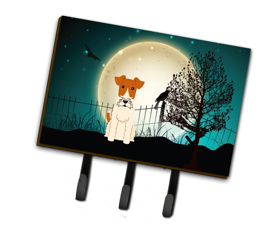 Halloween Scary Wire Fox Terrier Leash or Key Holder