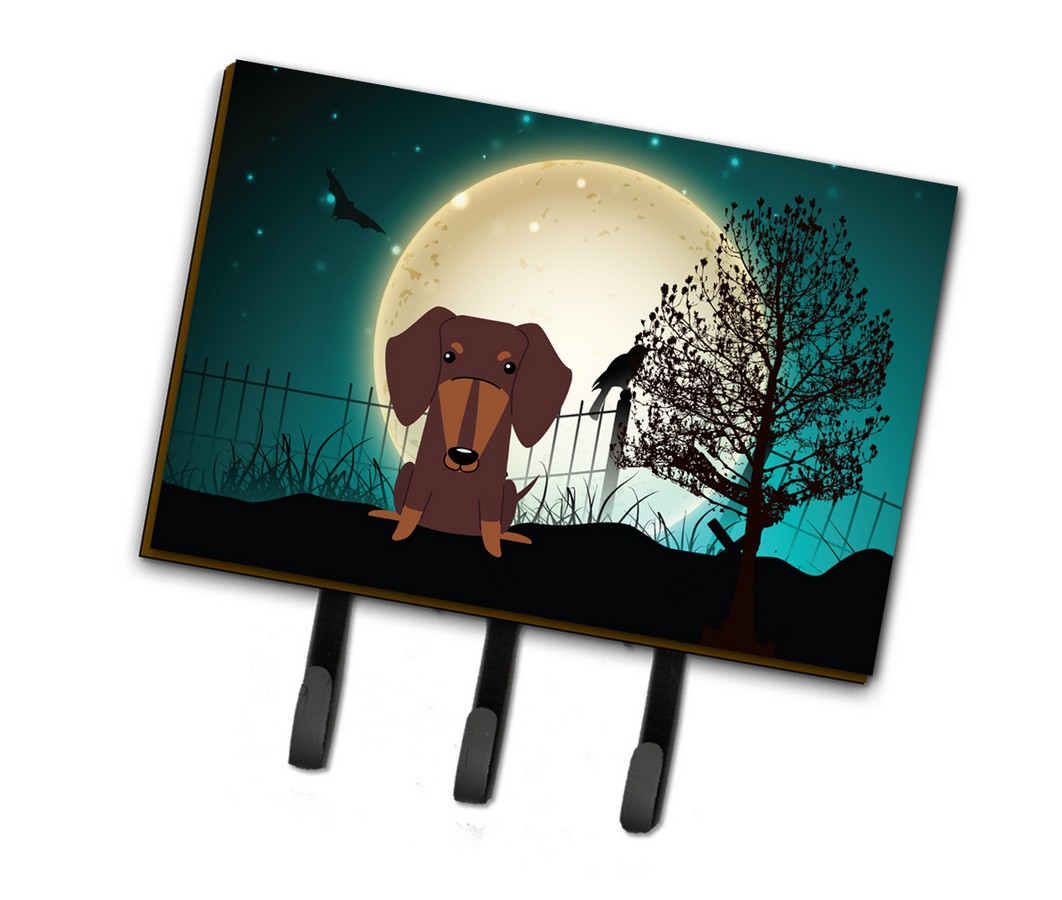 Halloween Scary Dachshund Chocolate Leash or Key Holder