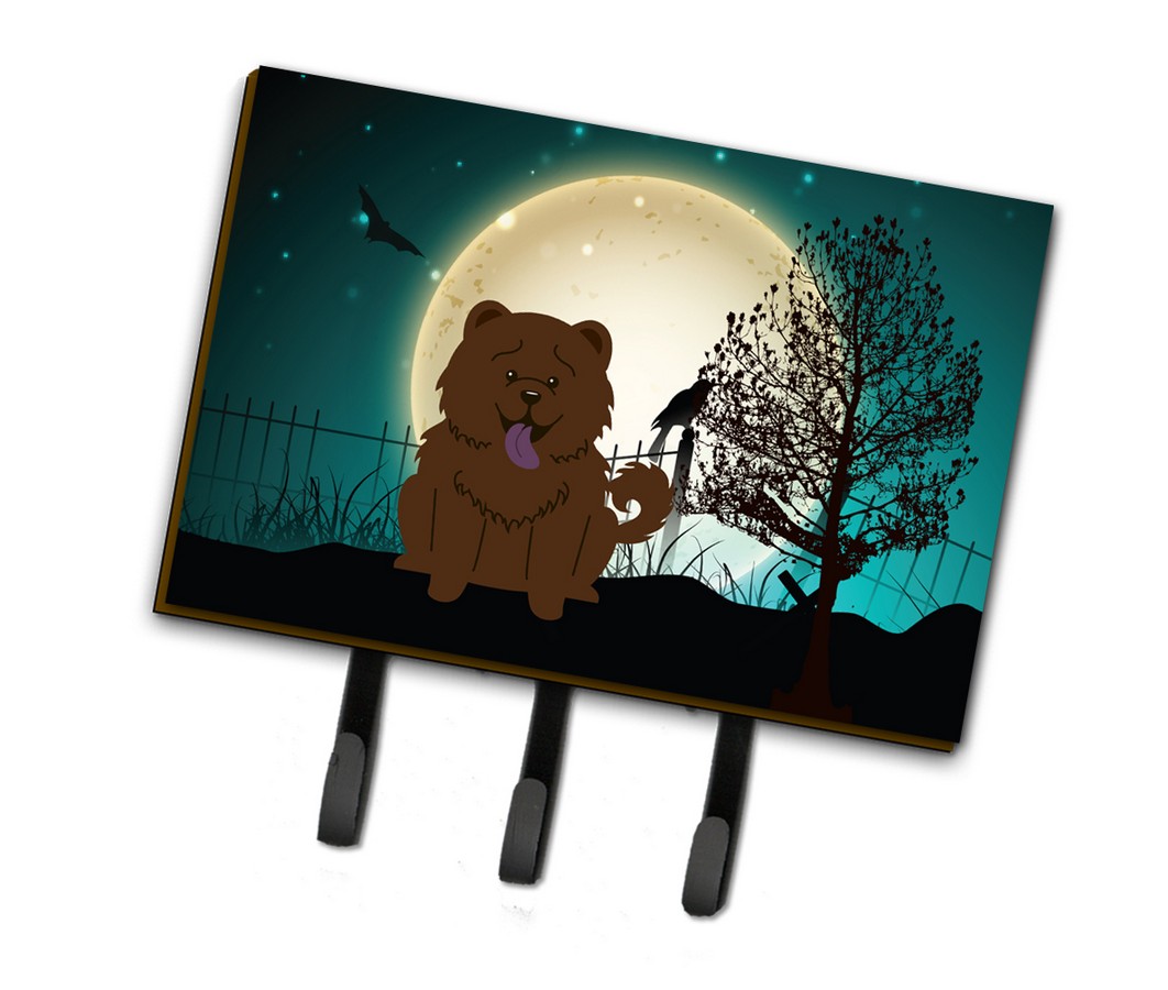 BB2331TH68 Halloween Scary Chow Chow Chocolate Leash or Key Holder