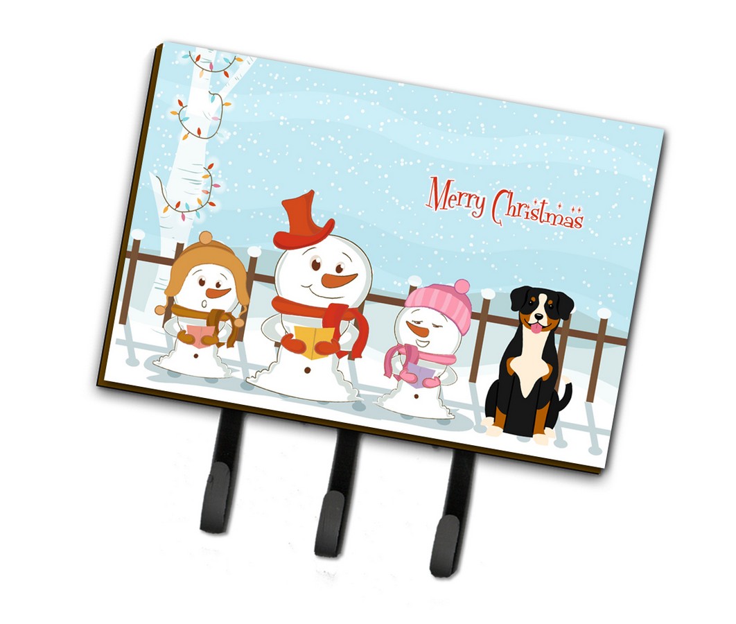 BB2369TH68 Merry Christmas Carolers Entlebucher Leash or Key Holder