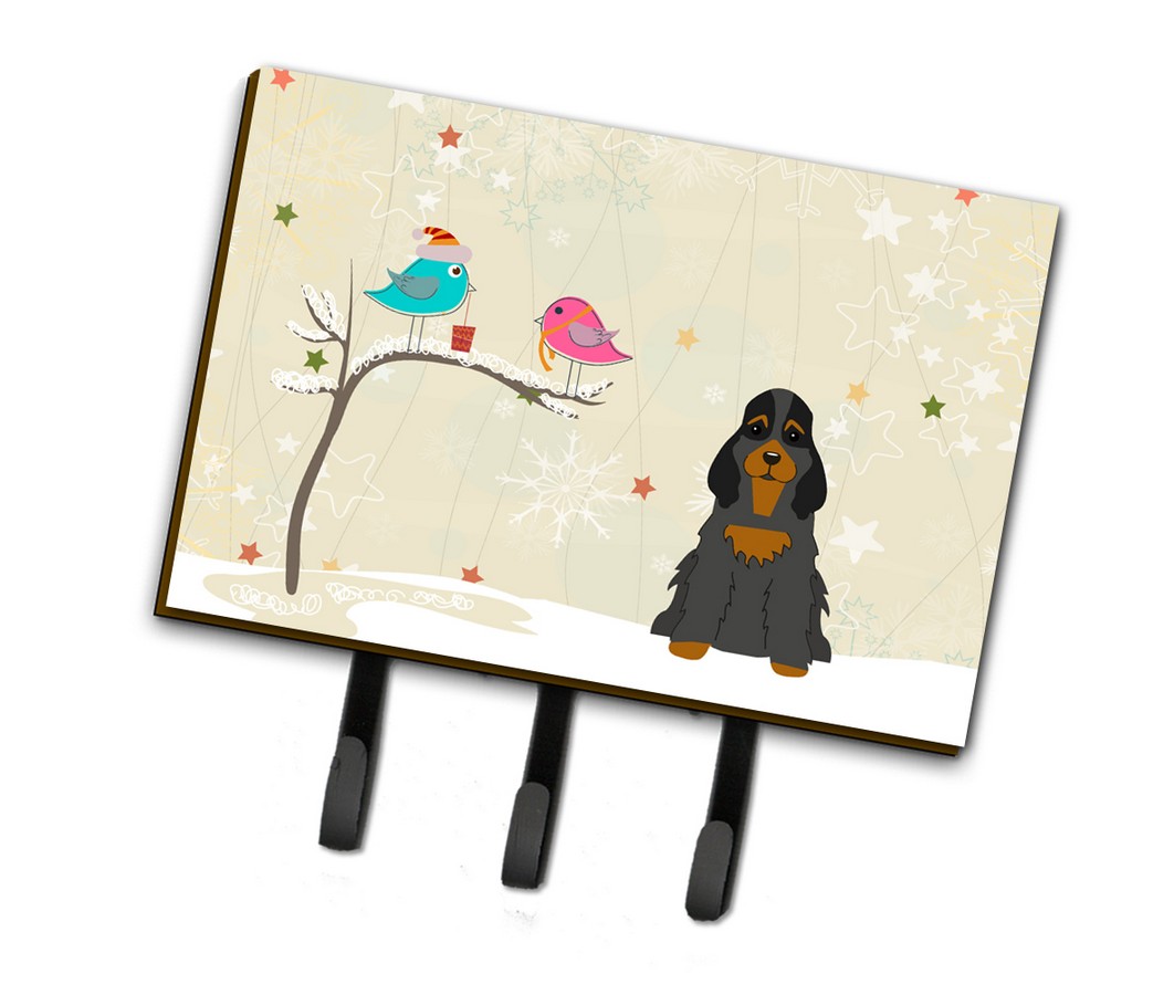 Christmas Presents Between Friends Cocker Spaniel Black & Tan Leash or Key Holder