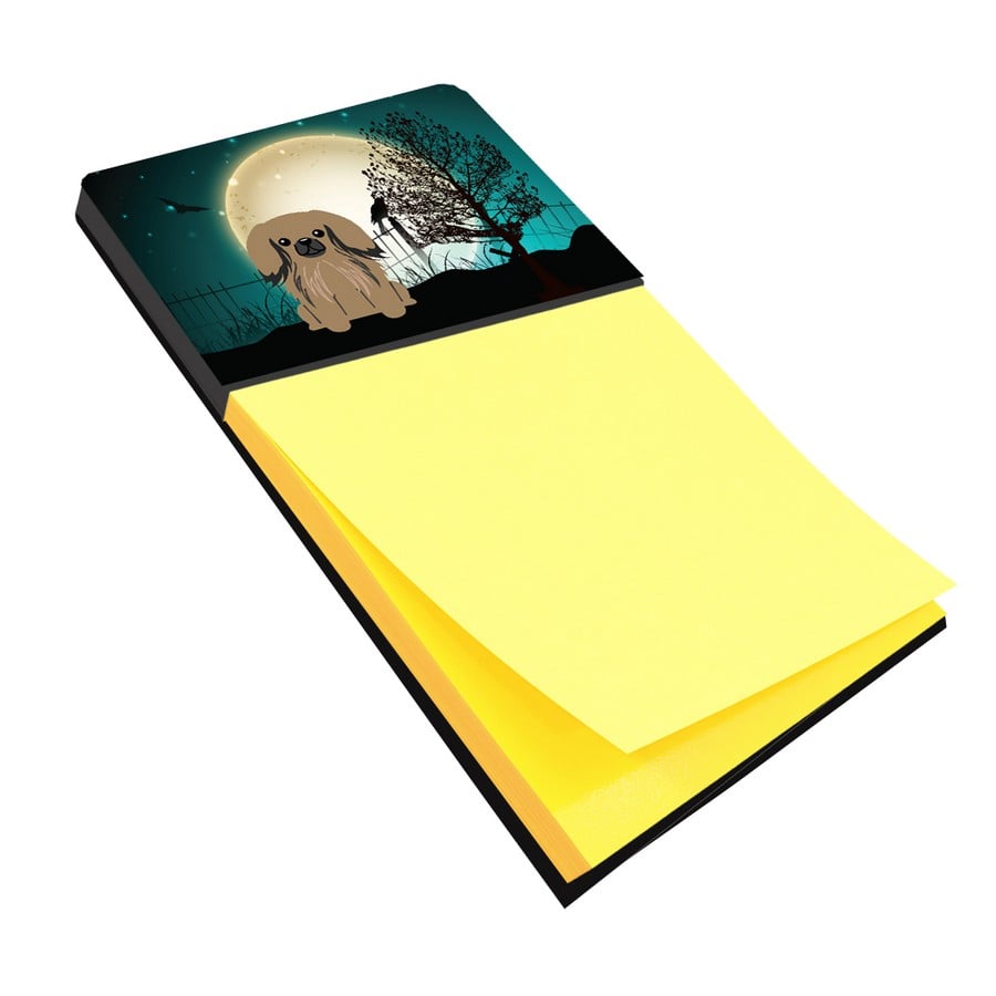 Halloween Scary Pekingnese Tan Sticky Note Holder