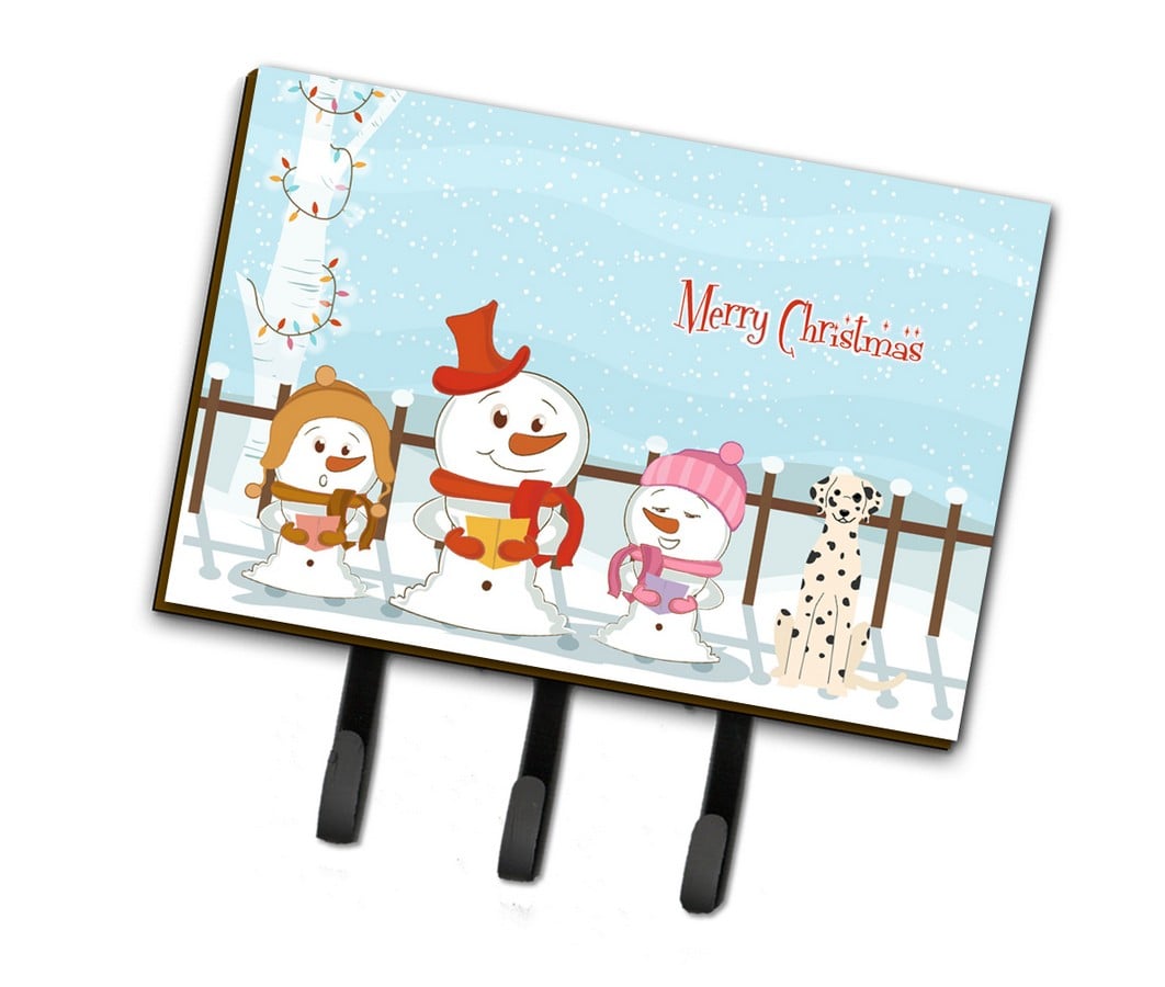 BB2428TH68 Merry Christmas Carolers Dalmatian Leash or Key Holder