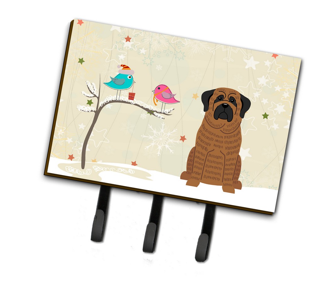 Christmas Presents Between Friends Mastiff Brindle Leash or Key Holder