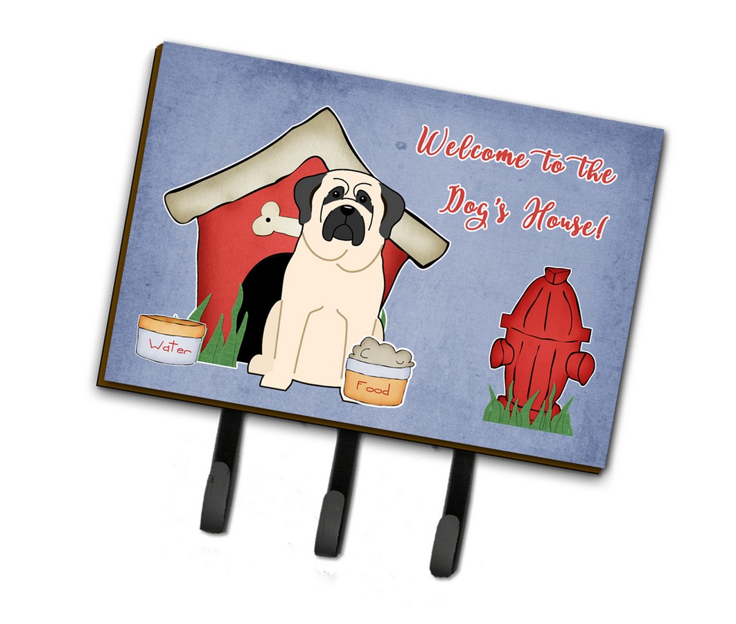 BB2771TH68 Dog House Collection Mastiff White Leash or Key Holder