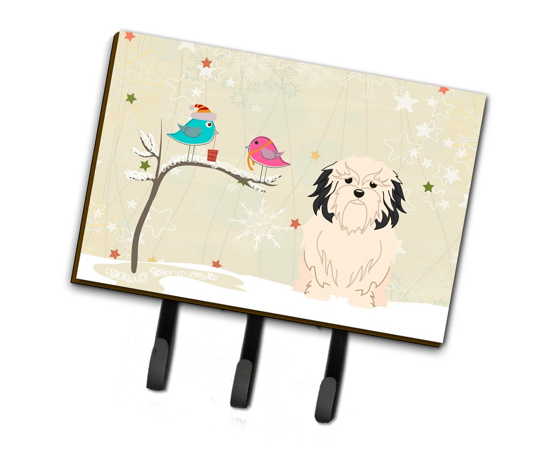 Christmas Presents Between Friends Lowchen Leash or Key Holder