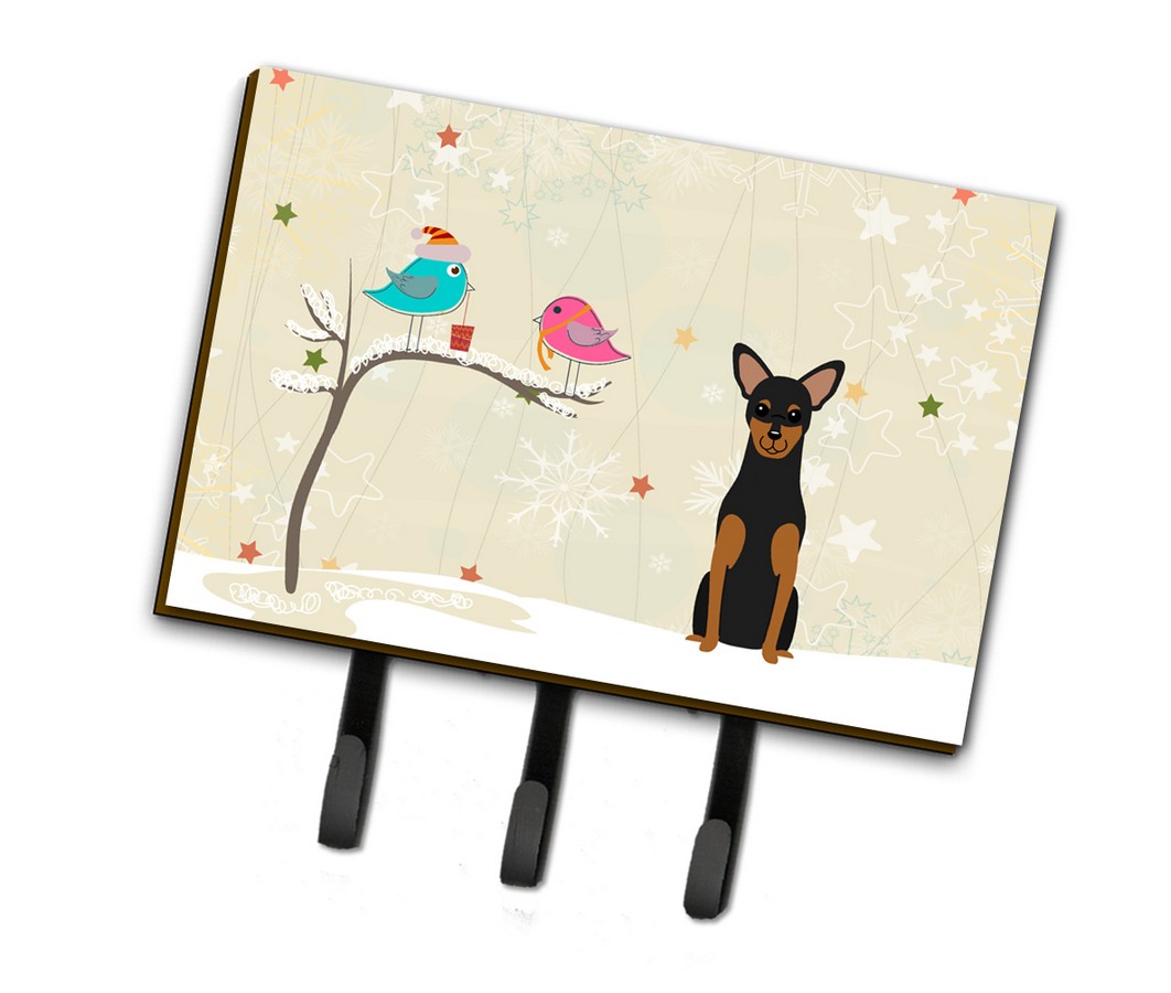 BB2500TH68 Christmas Presents Between Friends Manchester Terrier Leash or Key Holder