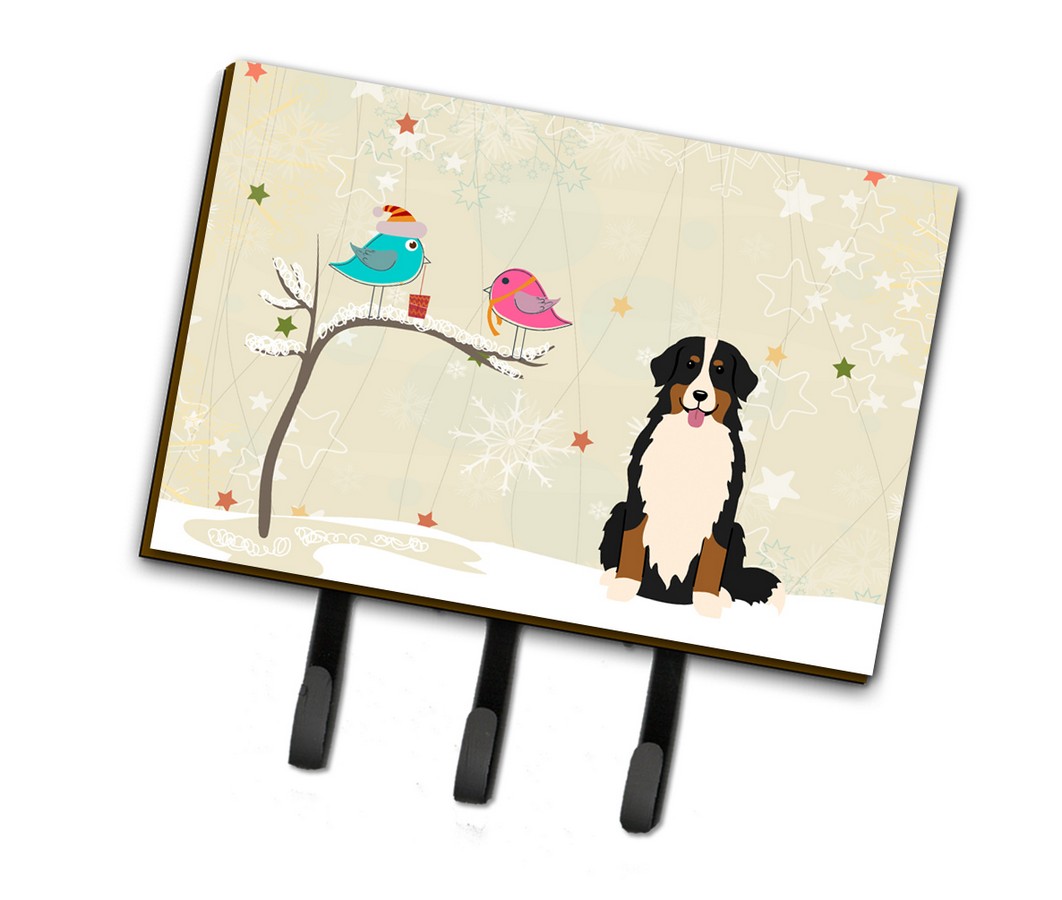 BB2508TH68 Christmas Presents Between Friends Bernese Mountain Dog Leash or Key Holder
