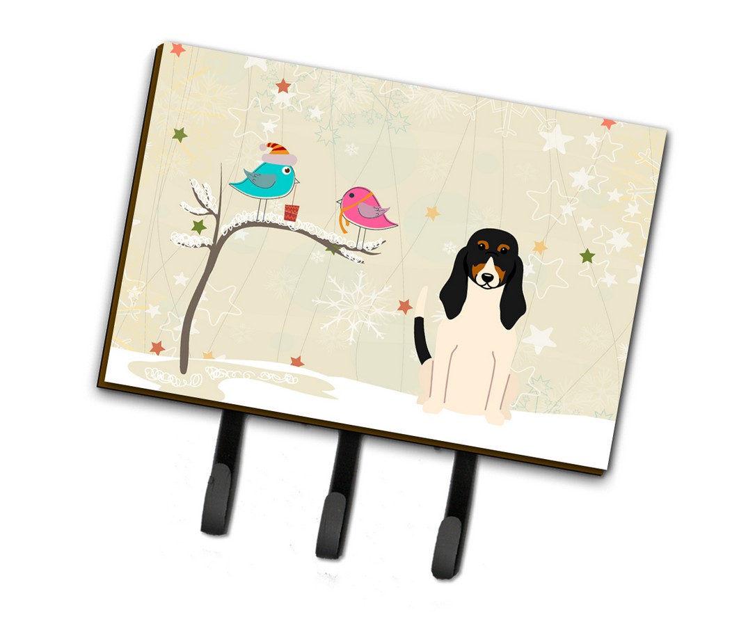 Christmas Presents Between Friends Swiss Hound Leash or Key Holder