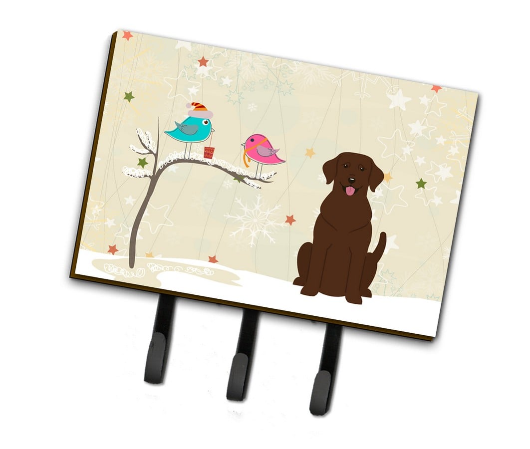 Christmas Presents Between Friends Chocolate Labrador Leash or Key Holder