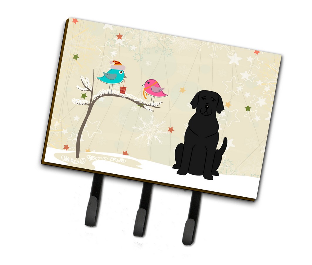 Christmas Presents Between Friends Black Labrador Leash or Key Holder