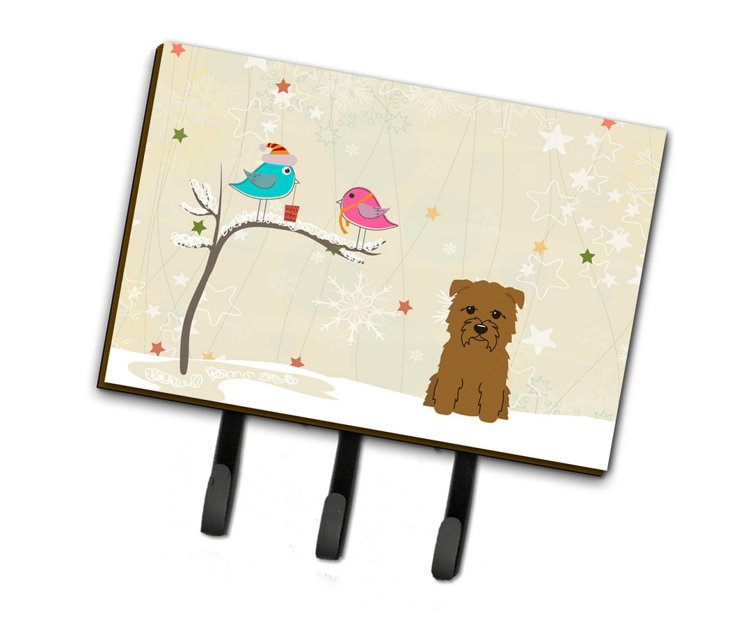 Picture of Carolines Treasures BB2532TH68 Christmas Presents Between Friends Glen of Imal Tan Leash or Key Holder