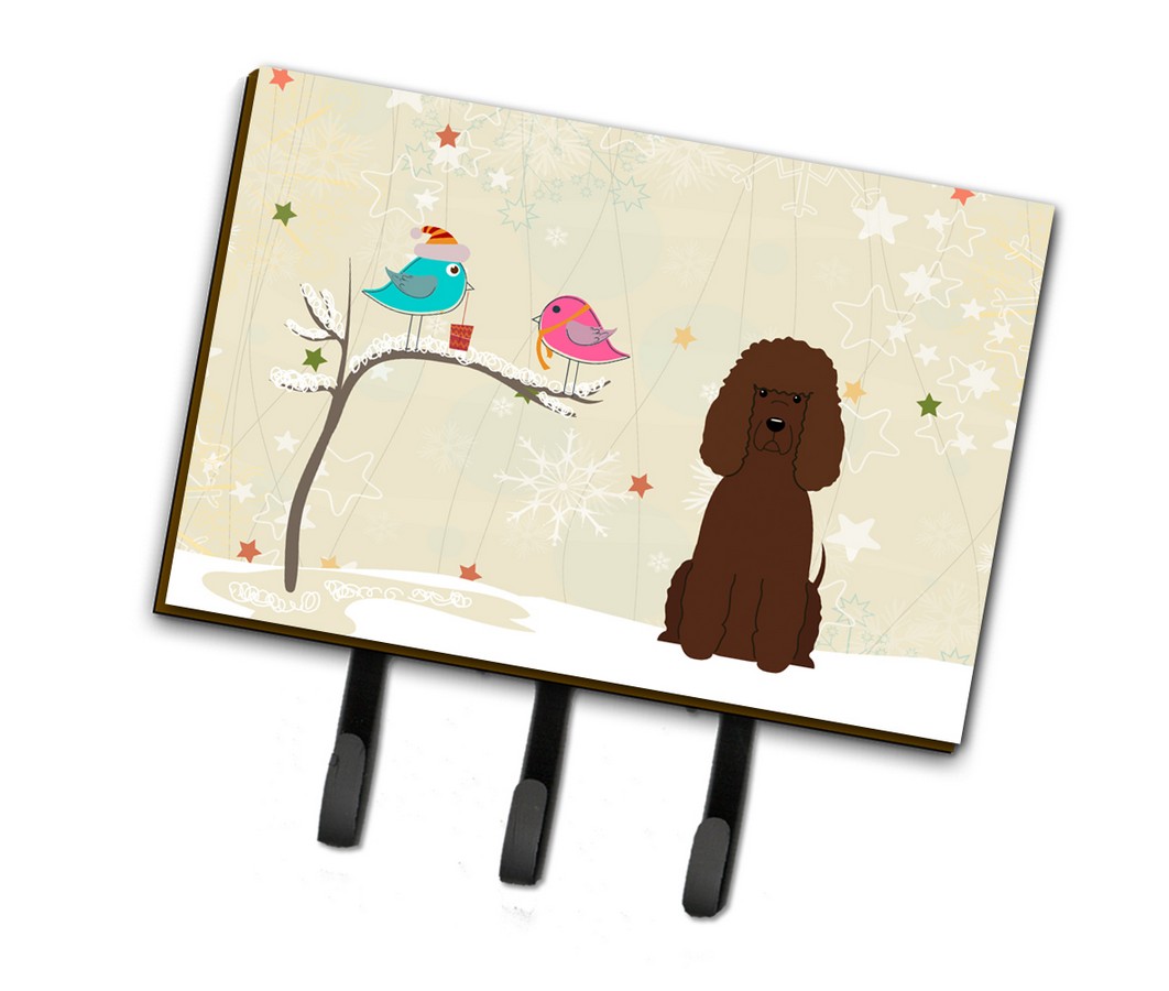 Christmas Presents Between Friends Irish Water Spaniel Leash or Key Holder