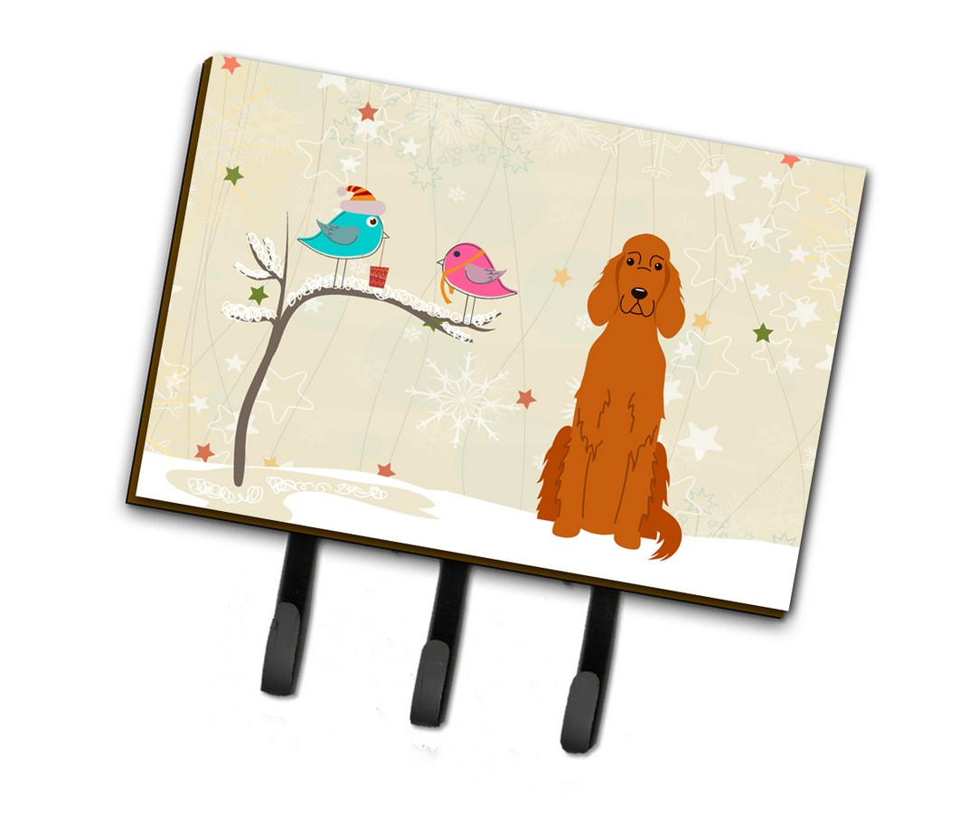 Christmas Presents Between Friends Irish Setter Leash or Key Holder