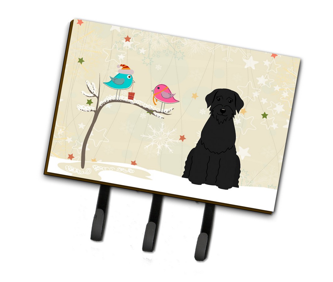 Christmas Presents Between Friends Giant Schnauzer Leash or Key Holder