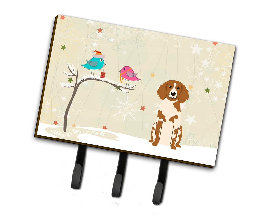 Christmas Presents Between Friends Brittany Spaniel Leash or Key Holder