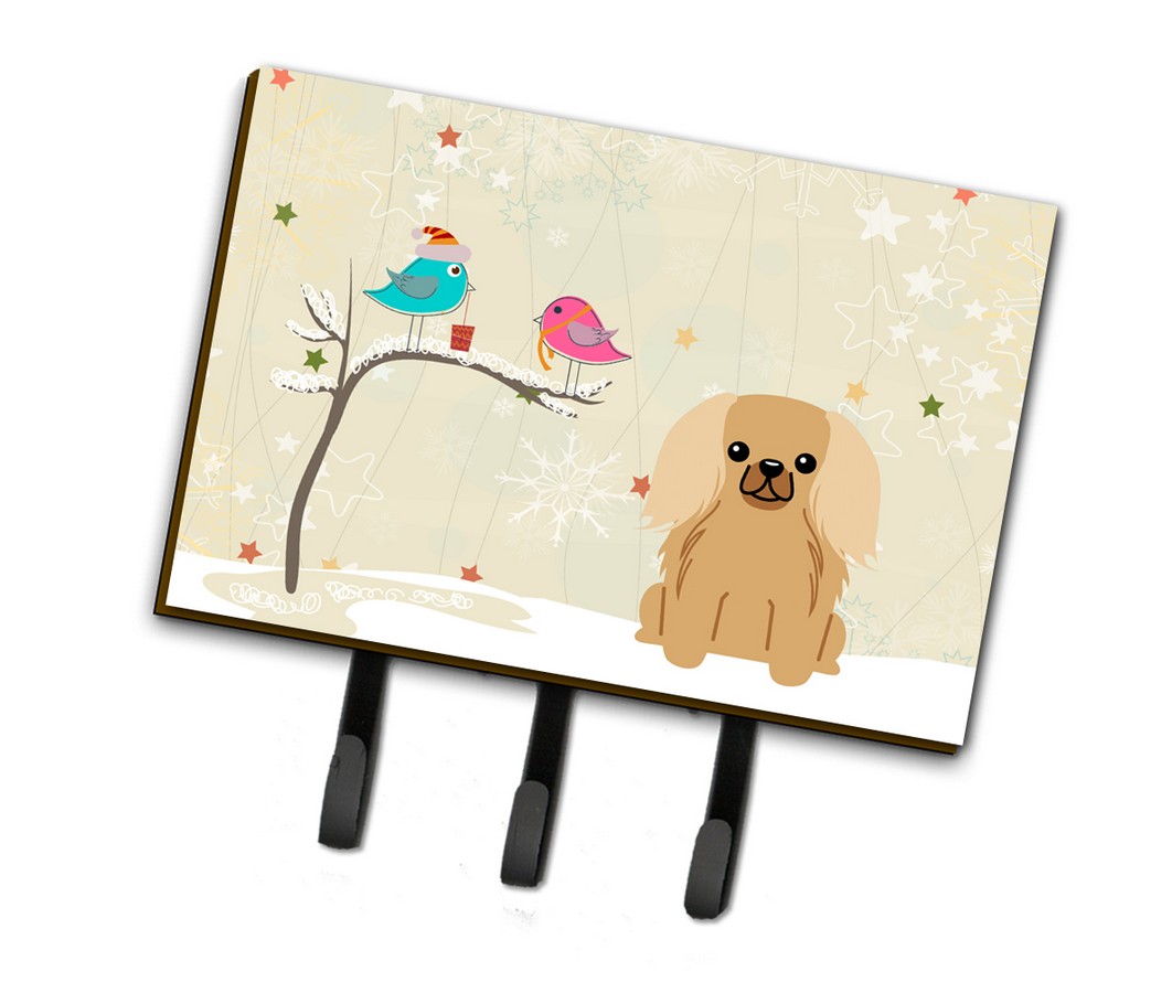 BB2576TH68 Christmas Presents Between Friends Pekingnese Fawn Sable Leash or Key Holder