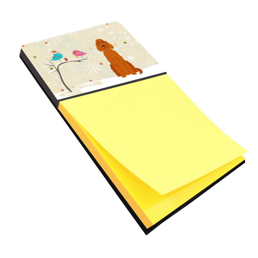 Christmas Presents Between Friends Irish Setter Sticky Note Holder
