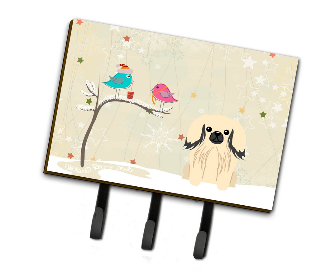 Christmas Presents Between Friends Pekingnese Cream Leash or Key Holder