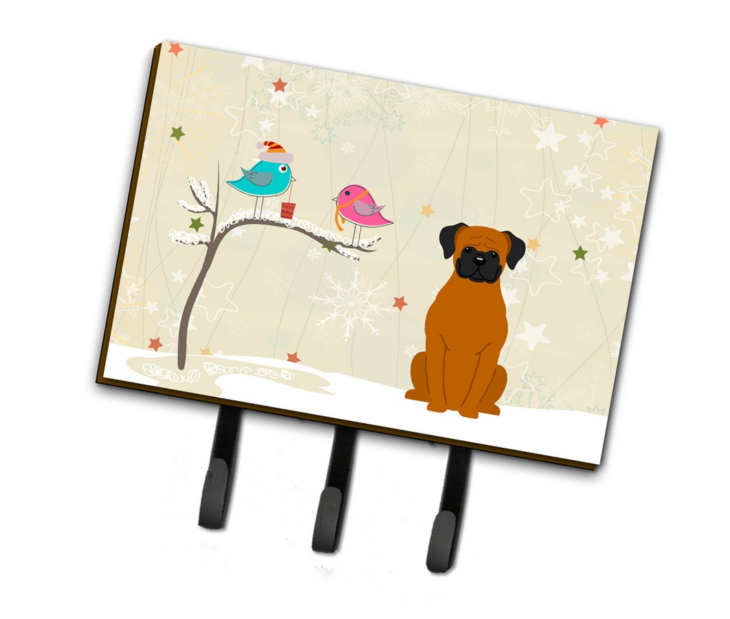 Christmas Presents Between Friends Fawn Boxer Leash or Key Holder