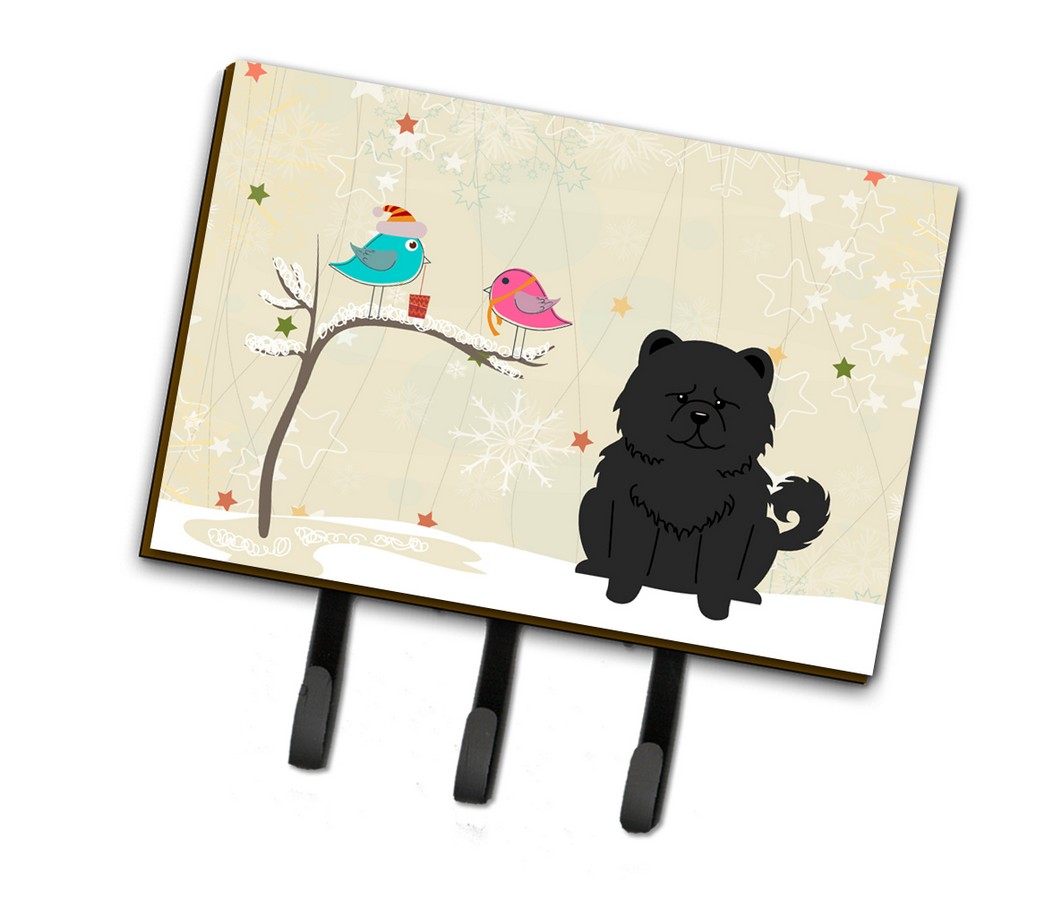 Christmas Presents Between Friends Chow Chow Black Leash or Key Holder