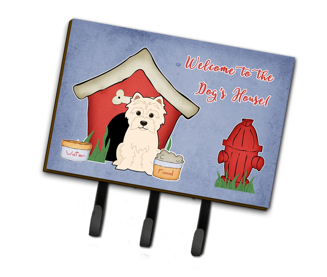 BB2796TH68 Dog House Collection Westie Leash or Key Holder