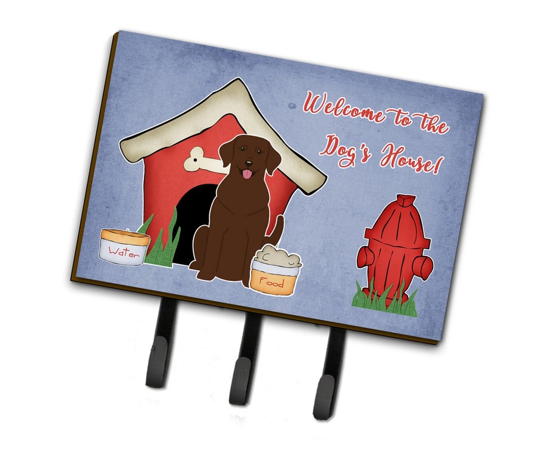 BB2810TH68 Dog House Collection Chocolate Labrador Leash or Key Holder