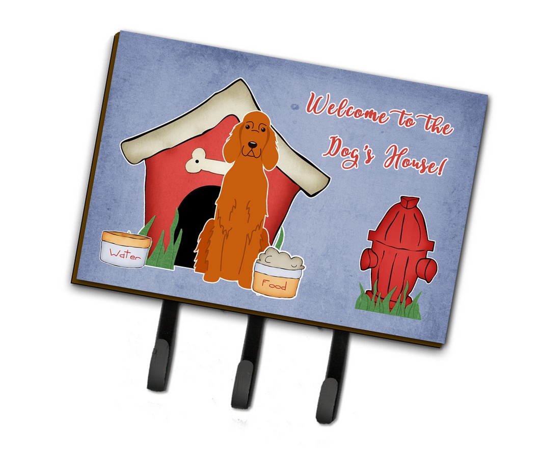 BB2818TH68 Dog House Collection Irish Setter Leash or Key Holder