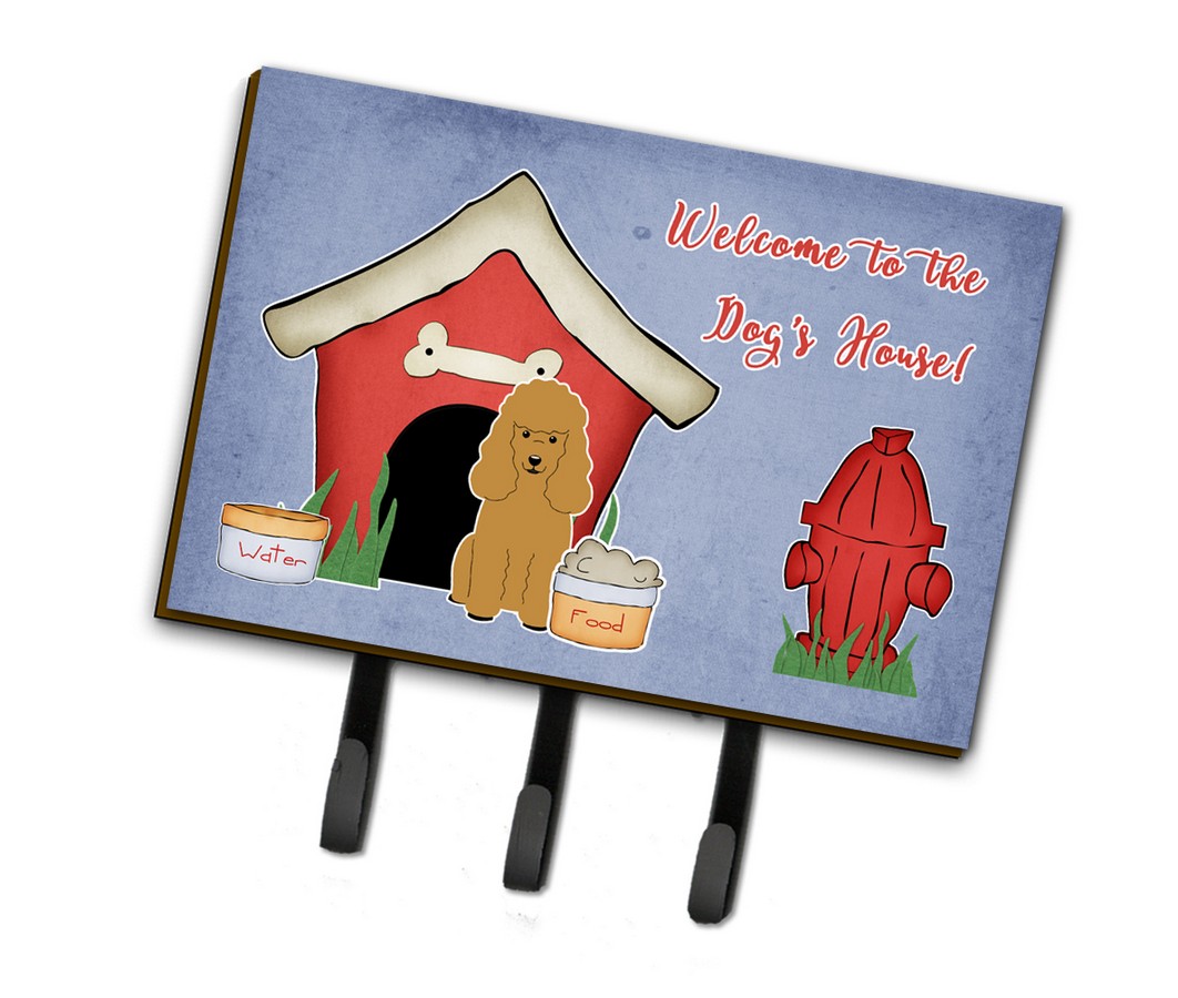 Dog House Collection Poodle Tan Leash or Key Holder