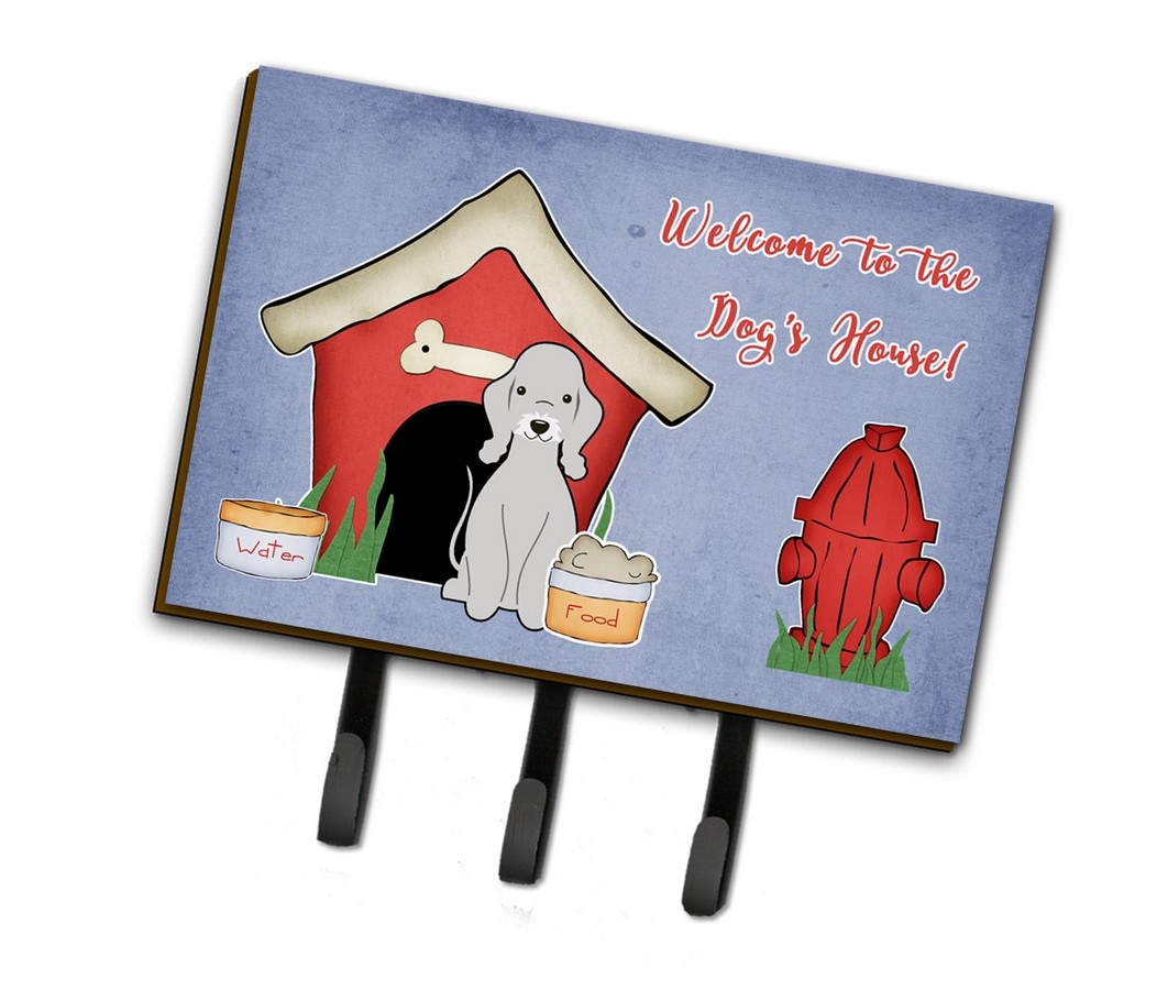 BB2844TH68 Dog House Collection Bedlington Terrier Blue Leash or Key Holder