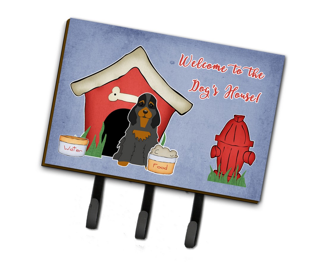 BB2847TH68 Dog House Collection Cocker Spaniel Black & Tan Leash or Key Holder