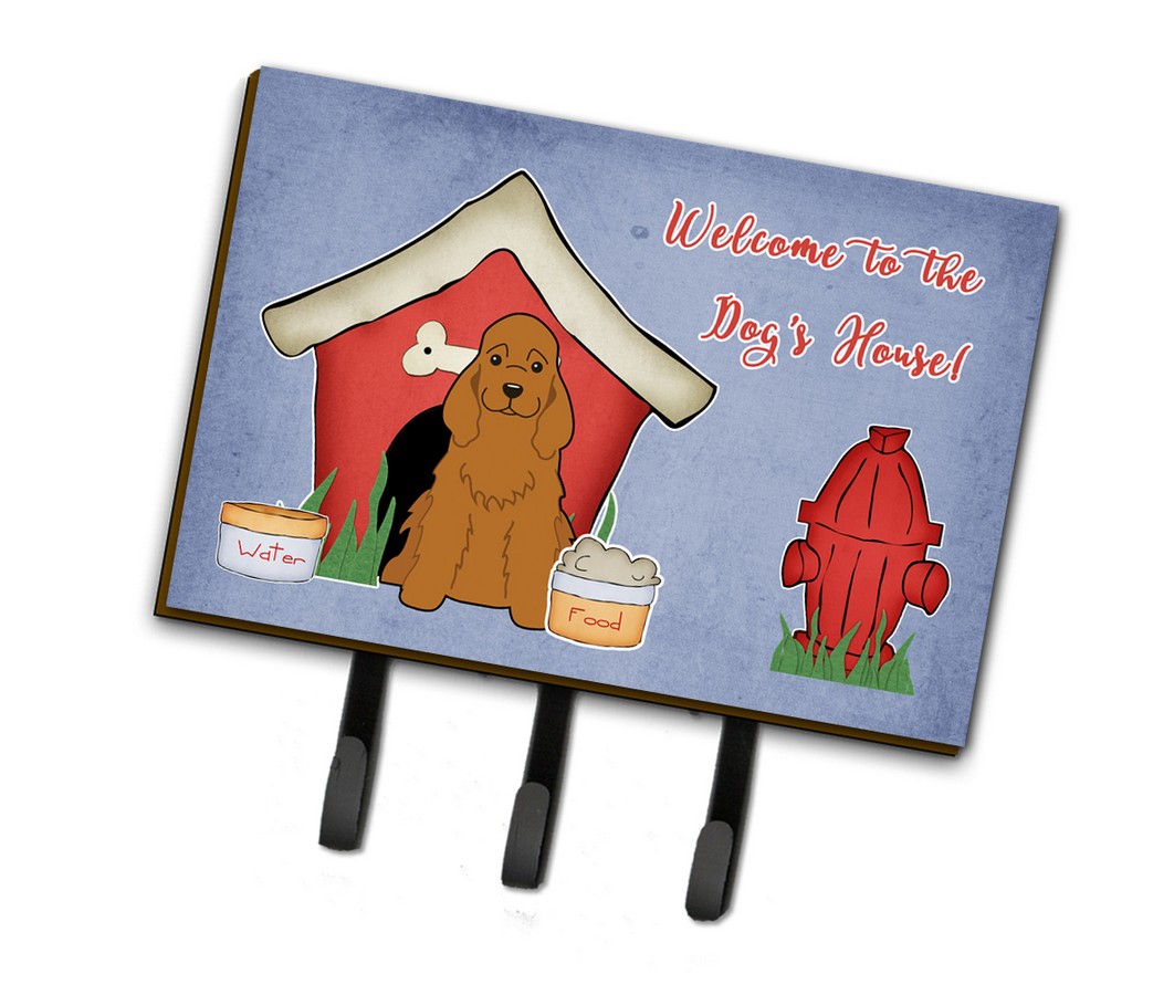 BB2849TH68 Dog House Collection Cocker Spaniel Red Leash or Key Holder
