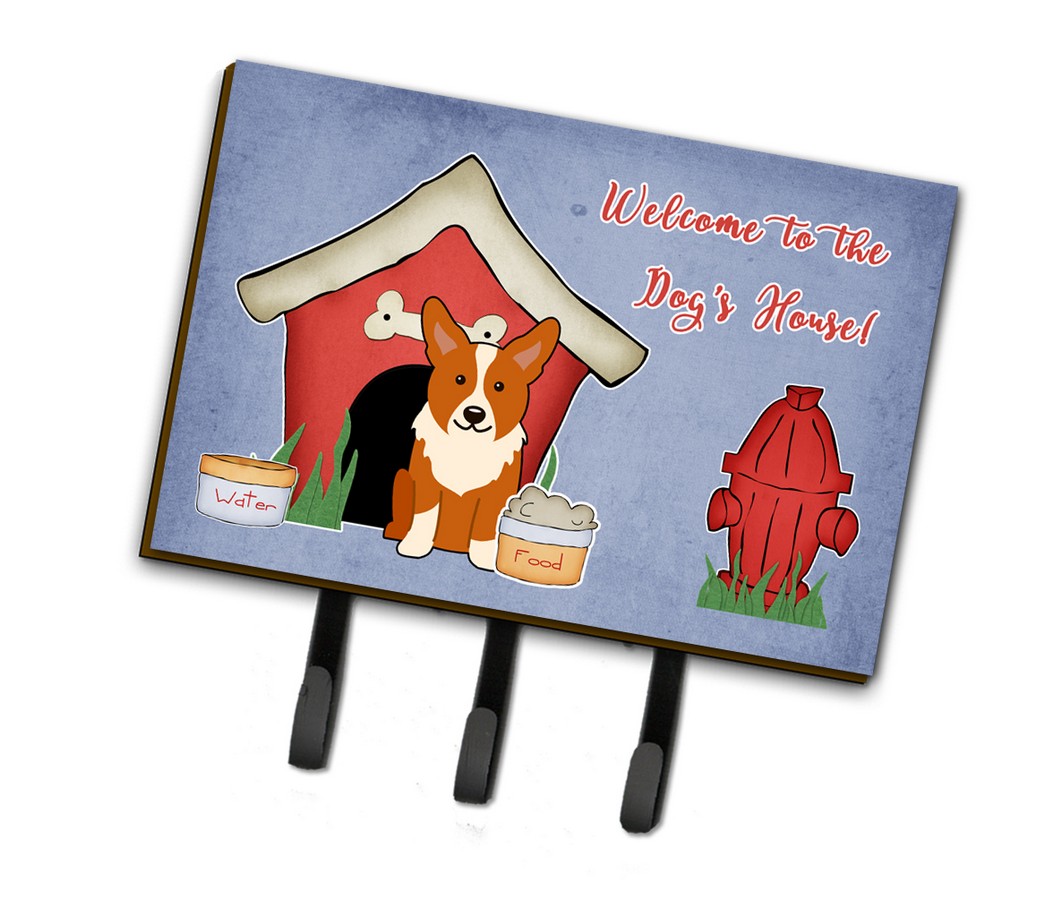 BB2854TH68 Dog House Collection Corgi Leash or Key Holder
