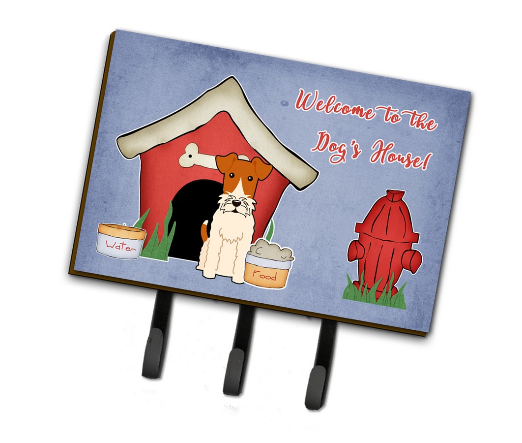 BB2855TH68 Dog House Collection Wire Fox Terrier Leash or Key Holder