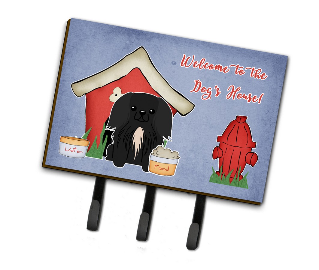 Dog House Collection Pekingnese Black Leash or Key Holder