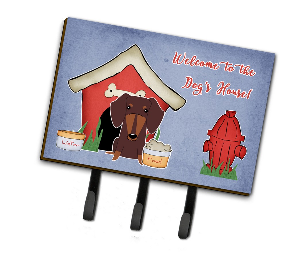 Dog House Collection Dachshund Chocolate Leash or Key Holder