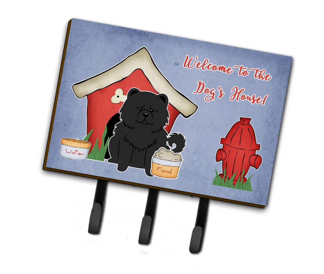 BB2897TH68 Dog House Collection Chow Chow Black Leash or Key Holder
