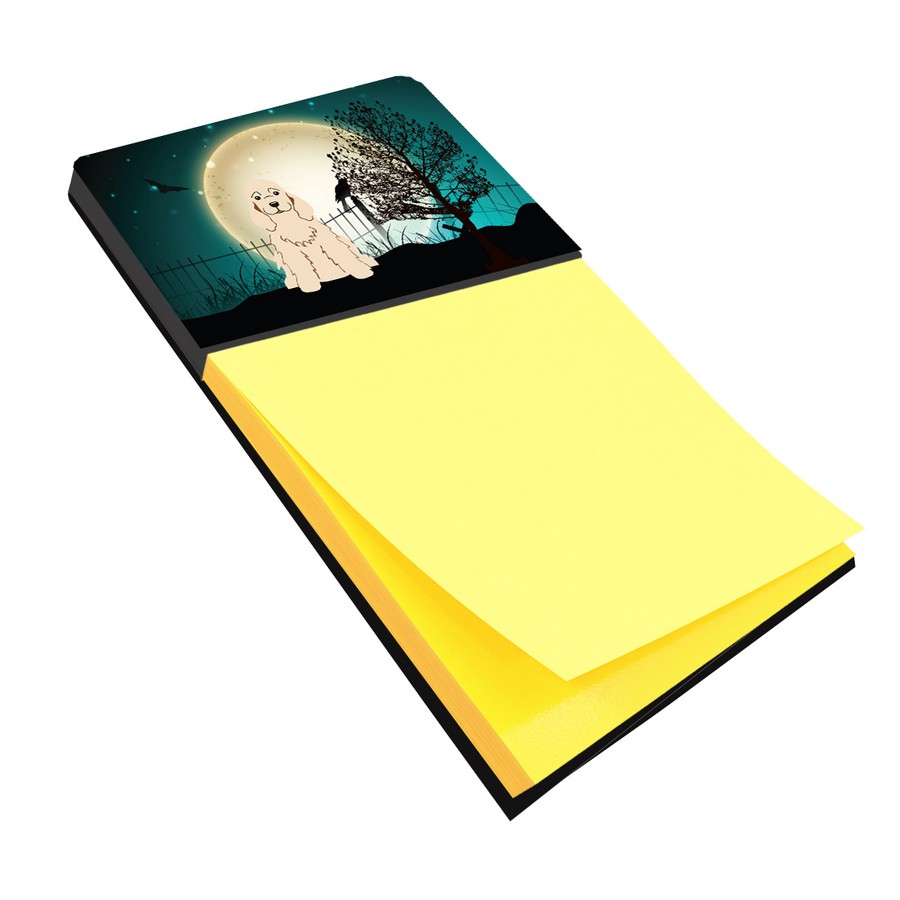 BB2284SN Halloween Scary Cocker Spaniel Buff Sticky Note Holder