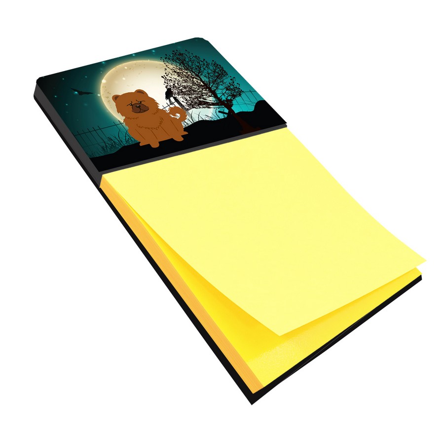 Halloween Scary Chow Chow Red Sticky Note Holder