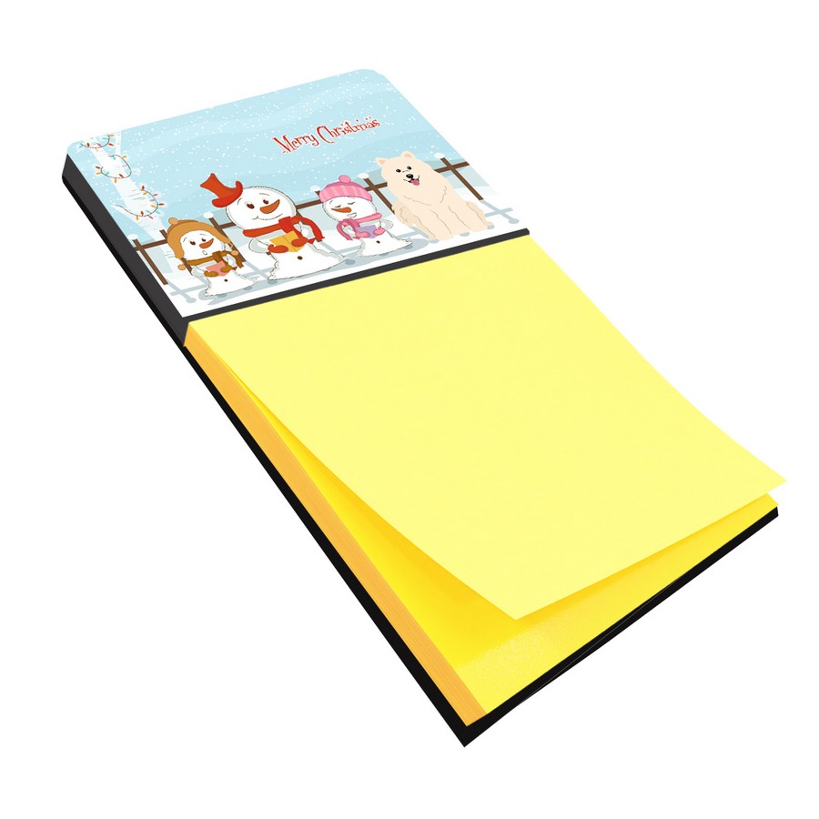 BB2361SN Merry Christmas Carolers Samoyed Sticky Note Holder